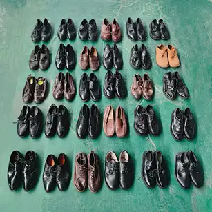 zapatos de cuero usados